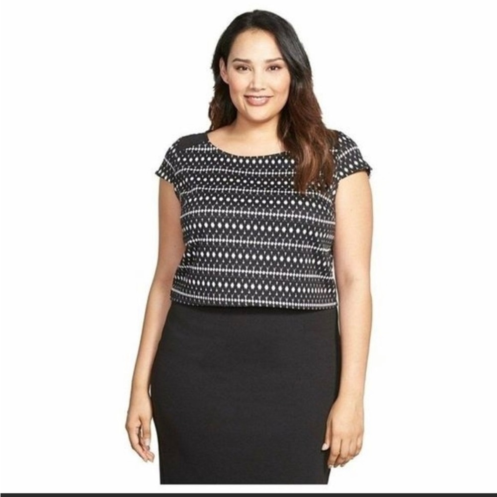 Women’s Plus Size Jessica Simpson Aztec Jacquard Blouse